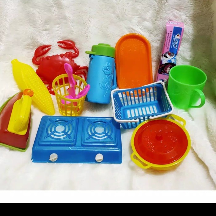mainan anak masak masakan troly besar