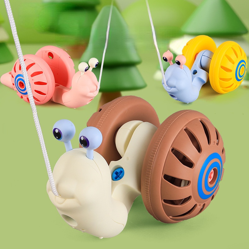 Mainan Rakitan Puzzle Anak Baru Tali Majelis Siput Bayi Outdoor Walking Rope Toy