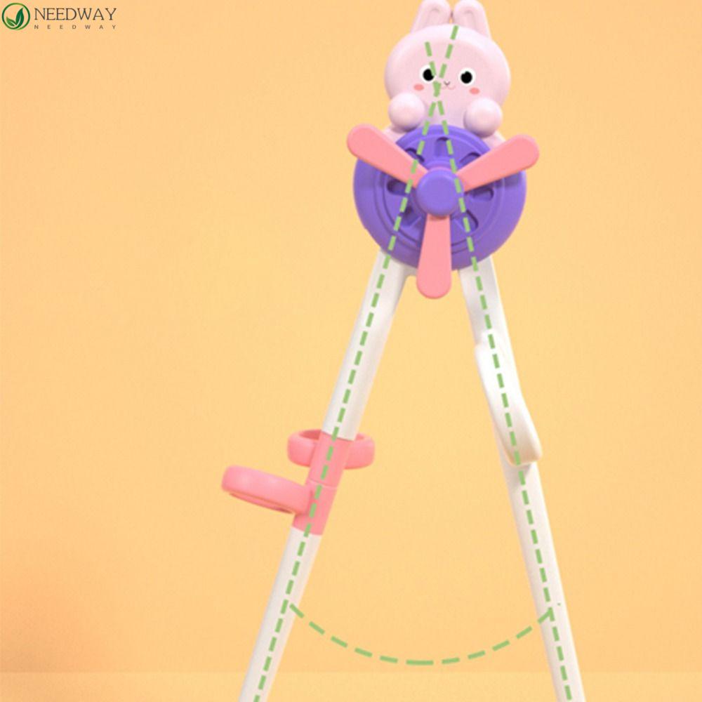 NEEDWAY Sumpit Belajar Anak Lucu Safety Praktis Koala Utensil Kartun Ayam Food Grade Baby Practice Helper
