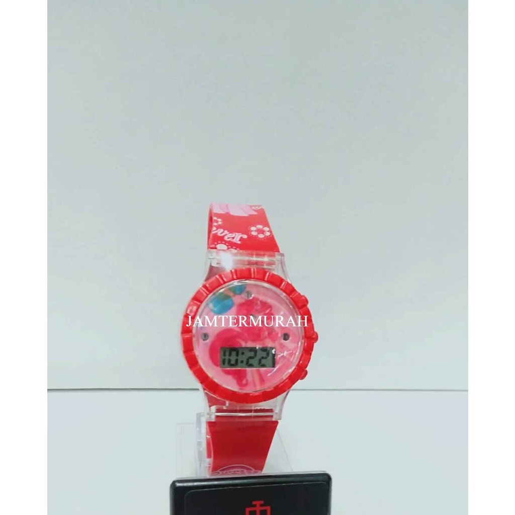 JAM TANGAN ANAK PEREMPUAN DIGITAL MUSIK LAMPU  KARAKTER LITTLE PONY 845