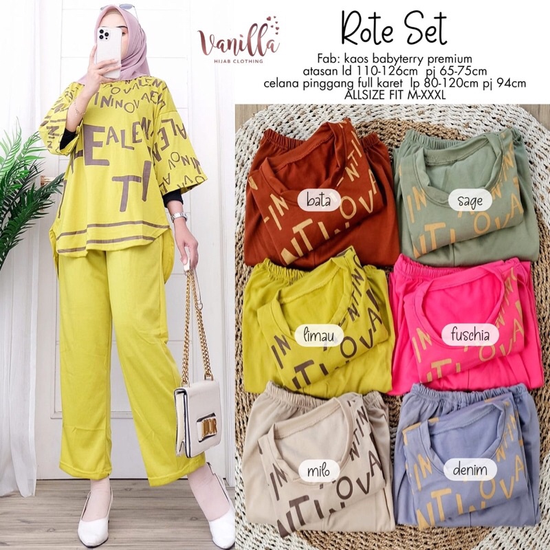 ROTE SET ORI VANILLA | Kaos Babyterry