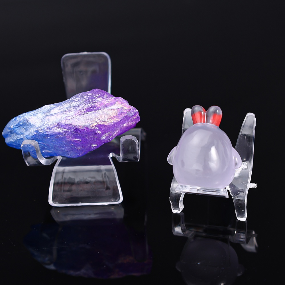 Akrilik Display Stand/ Tempat Kartu Jam Koin Commemorative Transparan/ Rak Display Untuk Pameran Home Decor