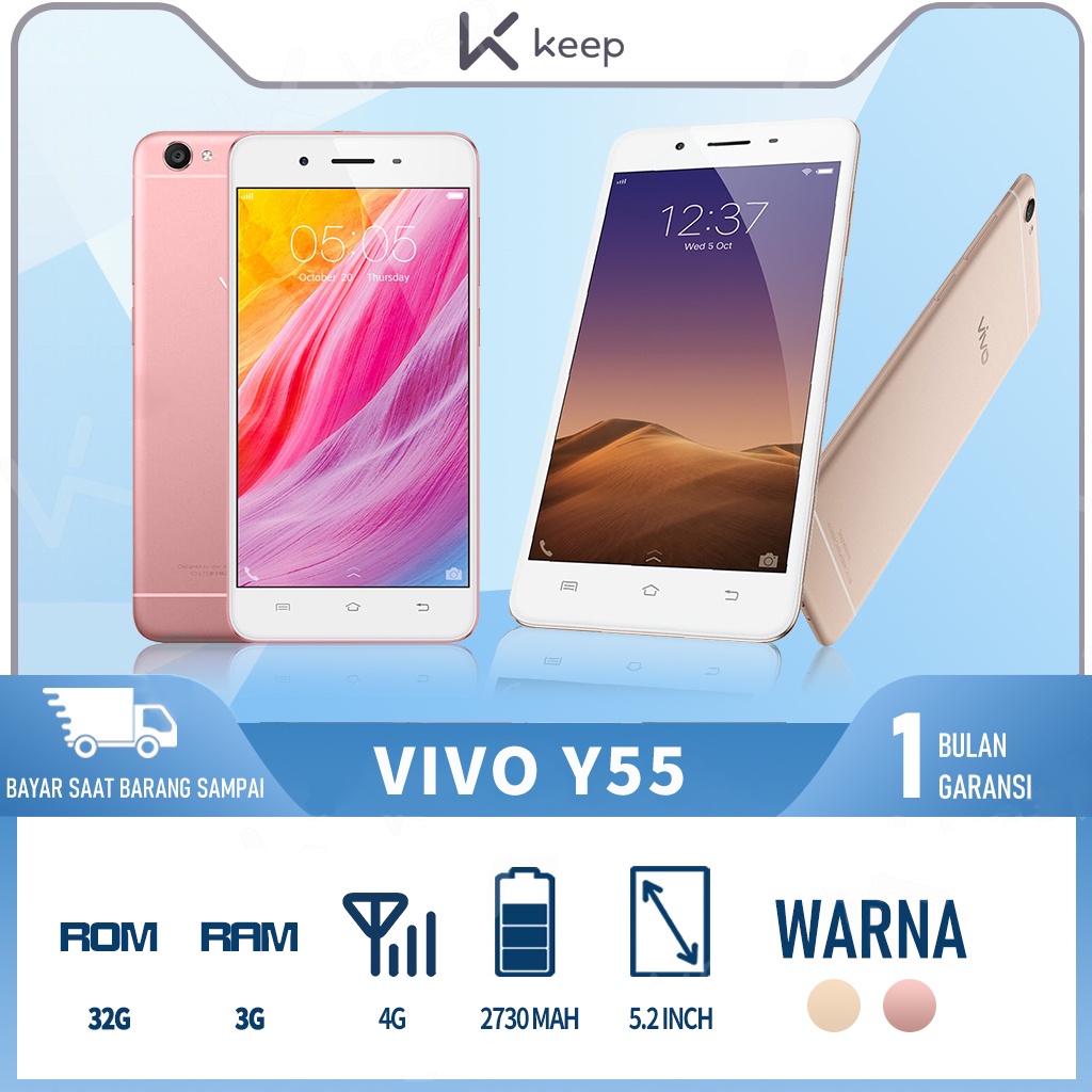 VIVO Y55 3/32GB FULLSET BERGARANSI 1 TAHUN