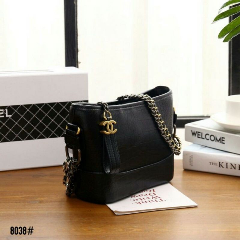 TAS CHANEL GABRIELLE SMALL HOBO CROCO