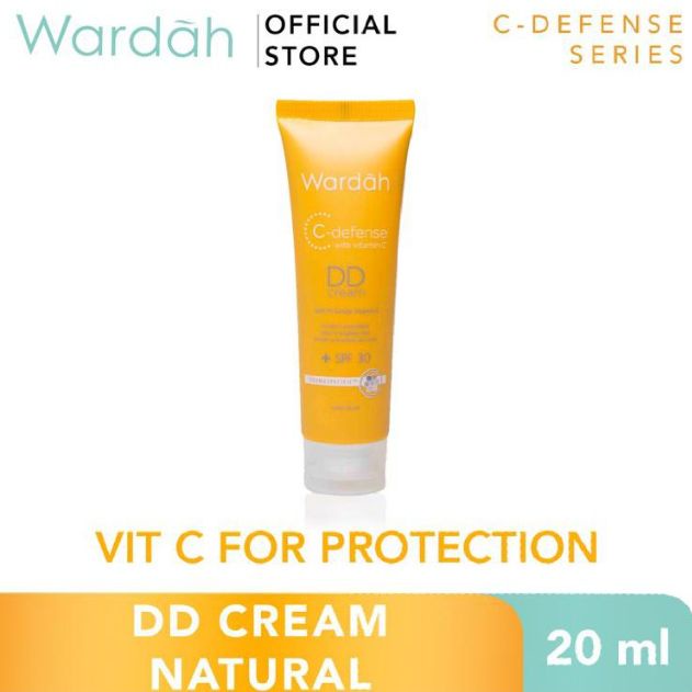 Princess Cosmetic Tegal - Wardah C-Defense DD Cream 20 ml - Alas Bedak - Natural