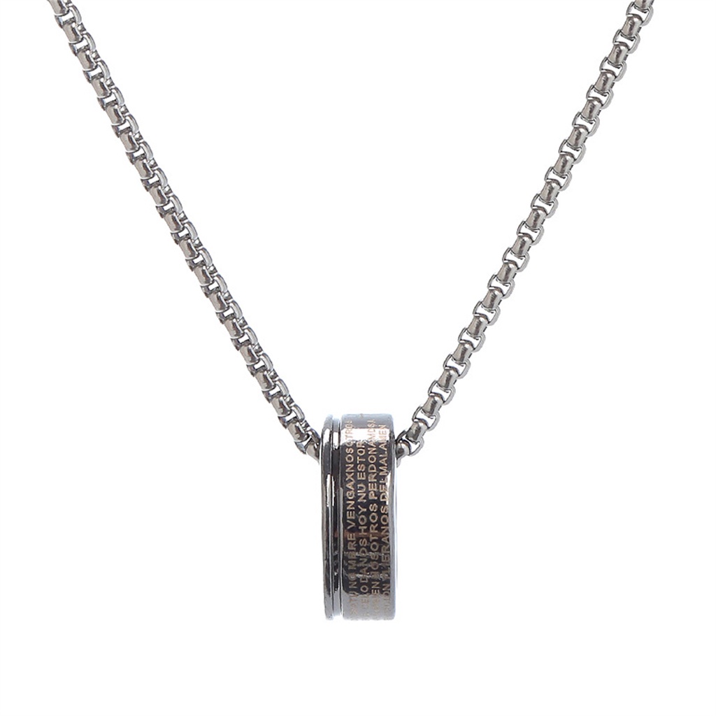 Kalung Liontin Bible/Spider Unik Punk 1PC Kepribadian Rock Perhiasan Titanium Steel Untuk Pria Wanita