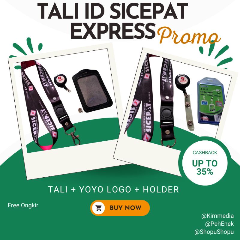 

(READY STOK !!) TALI ID SICEPAT PRINTING BERKUALITAS TINGGII !! Lanyard sicepat