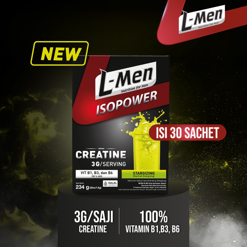 L-Men Isopower Stargizing 30 Sachet with Creatine &amp; Vitamin B