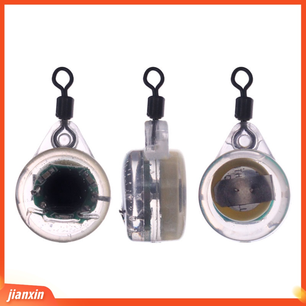 (In Stock) Lampu Ikan Bawah Air Tahan Air Tiga Warna LED Fish Eye Shape Lure Light Untuk Memancing