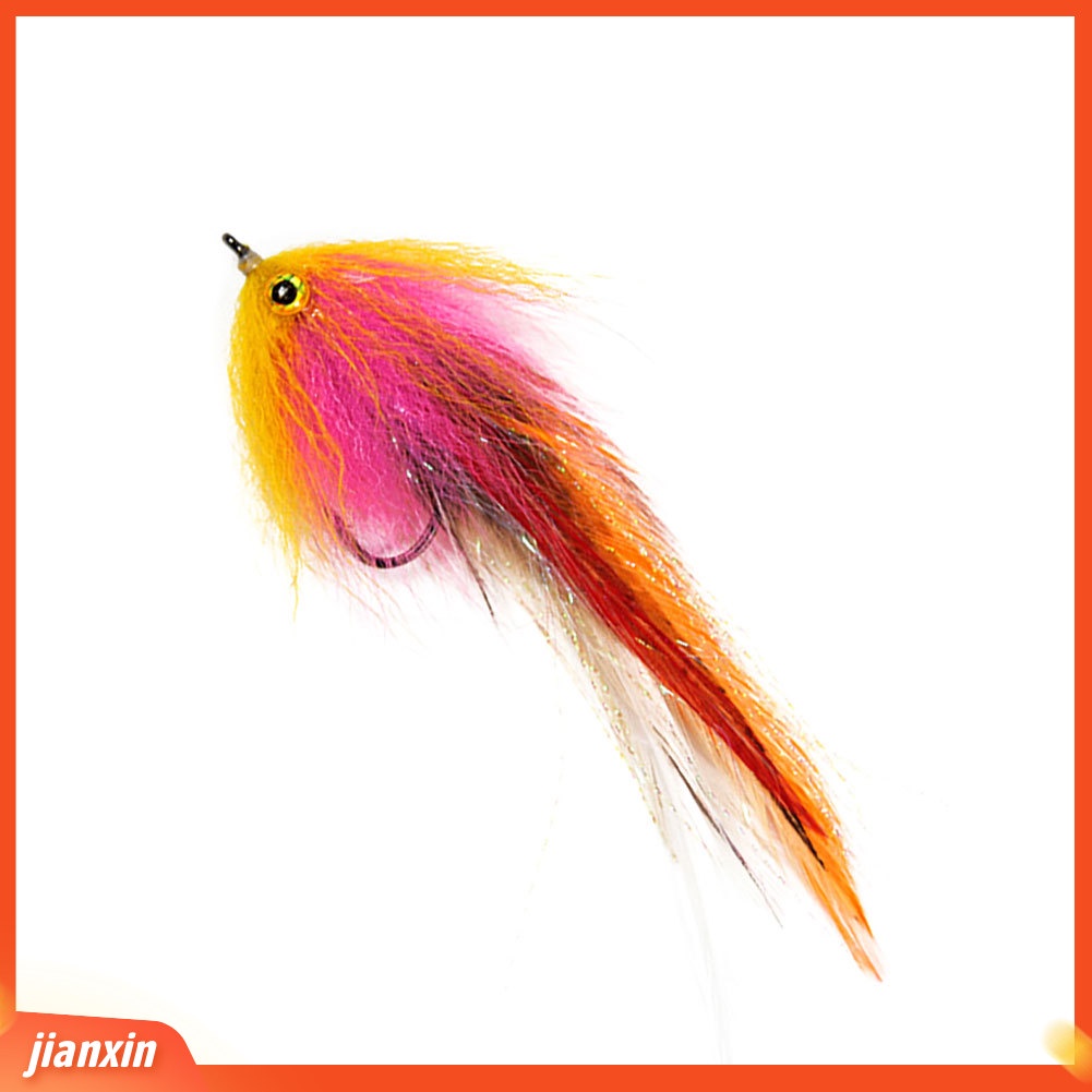 (In Stock) Pengait Tajam Bulu Trout Salmon Steelhead Pike Streamer Fly Alat Pancing Lalat