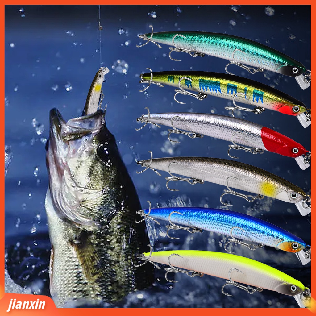 (In Stock) 14.5g /13cm Umpan Pancing 3D Simulasi Fisheye Tajam Kait Anti-Retak Memancing Treble Hooks Postur Renang Umpan Pancing Keras Untuk Pecinta Pancing