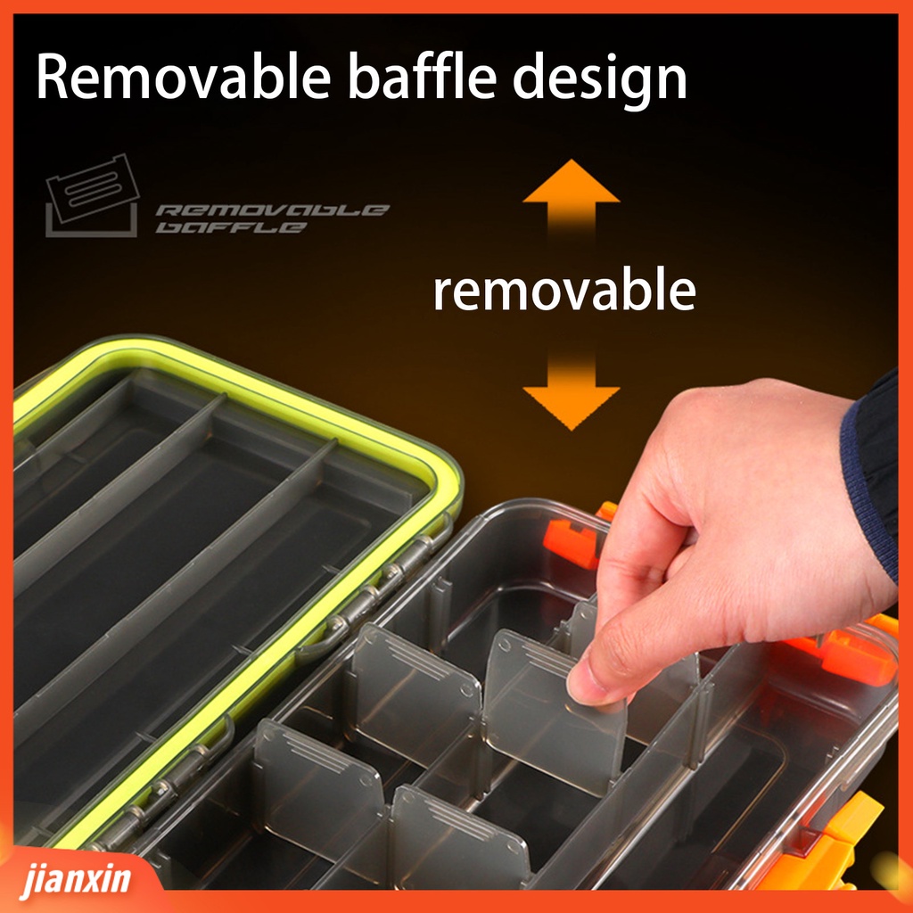 (In Stock) Kotak Umpan Kapasitas Tinggi Tahan Jatuh Water Proof Kompartemen Tahan Tekanan Multifungsi Kotak Pancing Memancing Outdoor