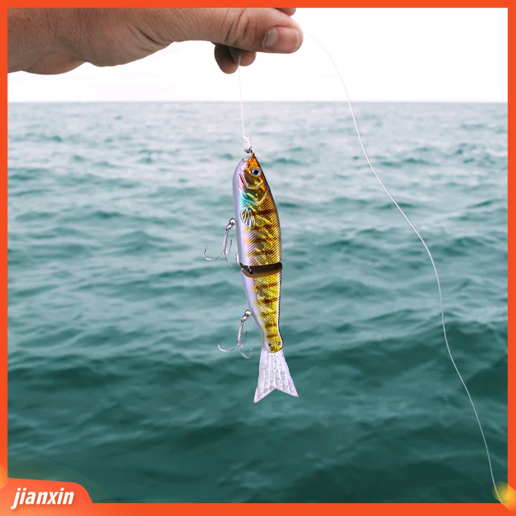 (In Stock) 18cm 52g Pemancingan Umpan Multi Segmen Menarik Ringan Bold Renang Palsu Mengambang Ikan Kecil Untuk Angling