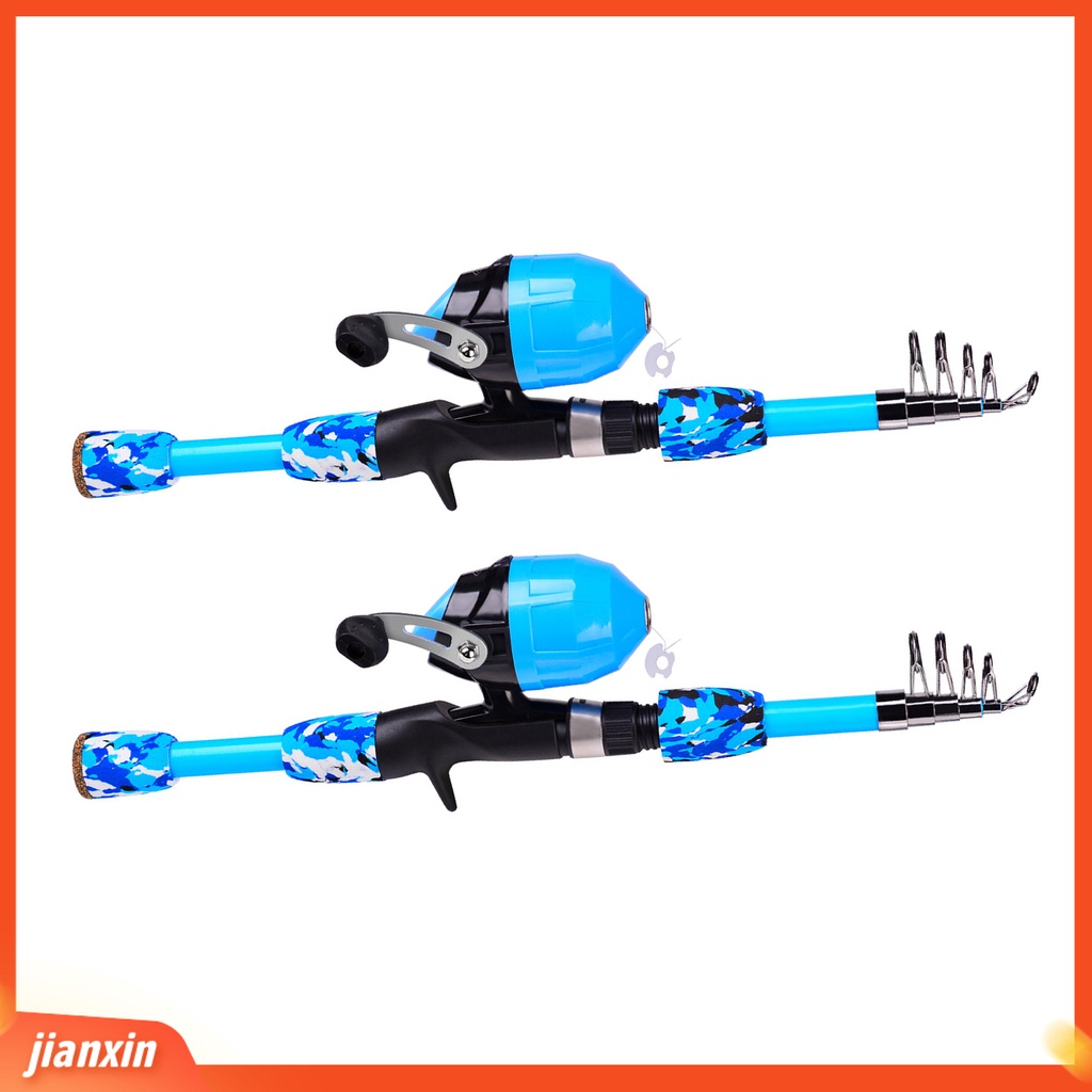 (In Stock) 38Pcs /Set Kit Kombinasi Kombo Gulungan Pancing Anak Portabel Untuk Pemula