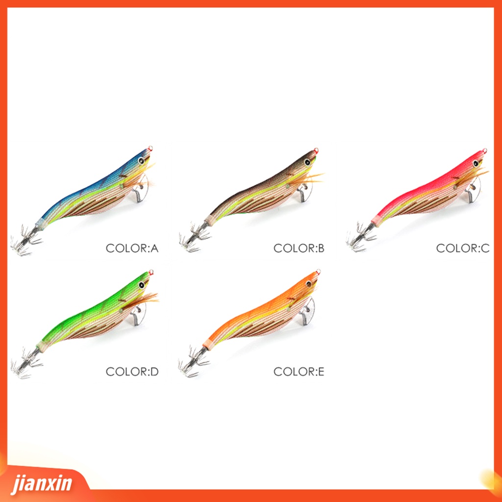 (In Stock) 15g /21g 92mm /110mm Jig Lures Kait Payung Ganda Ikan Menarik Ikan Cumi Cumi-Cumi Nyata Tampak Nyata Jig Umpan Untuk Memancing