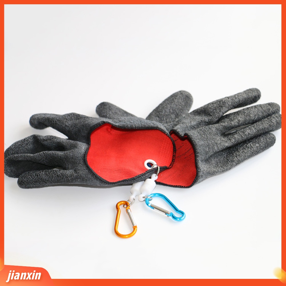 (In Stock) 1Pc Tangan Kiri/Kanan Sarung Tangan Memancing Luar Ruangan Anti Selip Safety Hand Catch Fish Tool