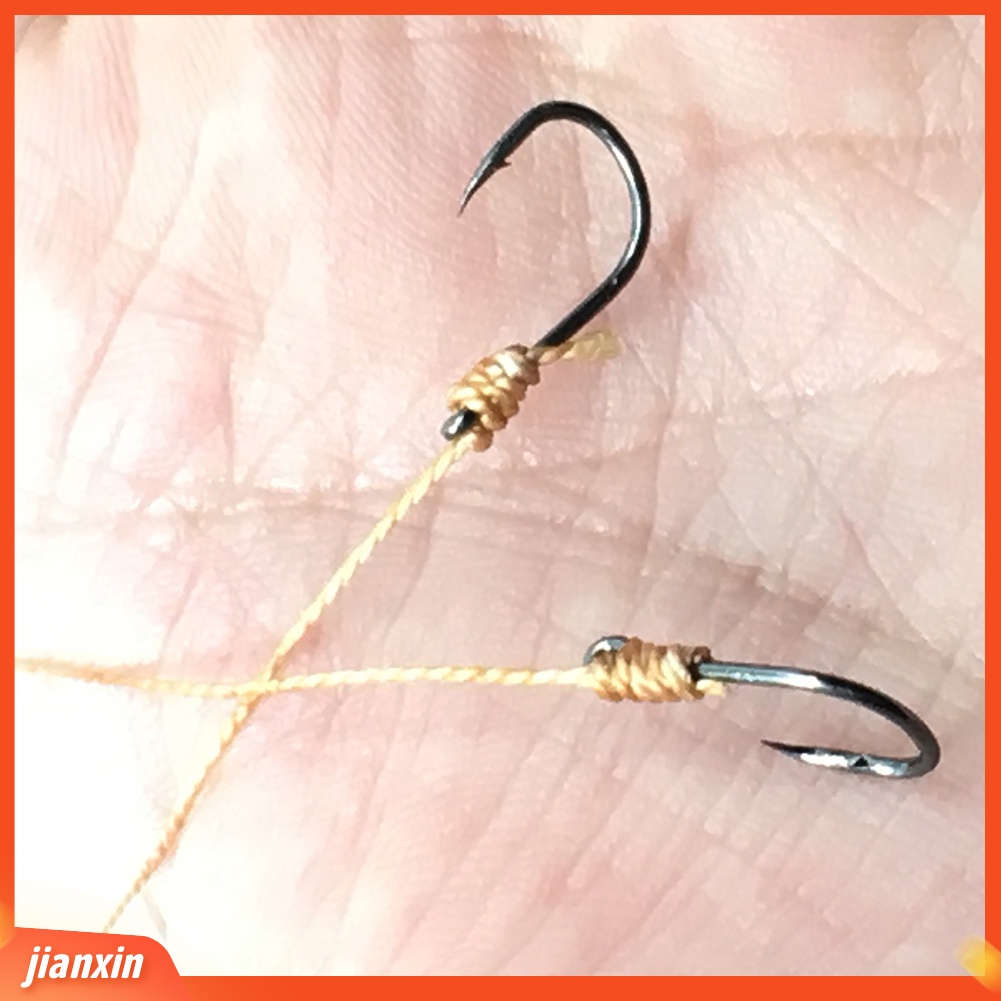 (In Stock) Carbon Steel Swivel Fishhooks Fish Lure Umpan String Hook Alat Pancing