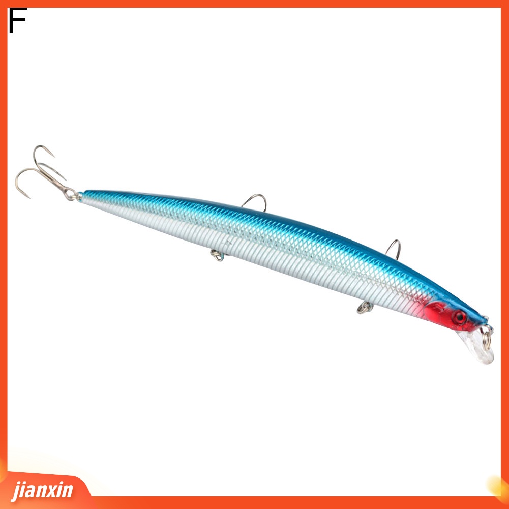 (In Stock) Simulasi Ikan Panjang Memancing Umpan Crankbaits Hooks Ikan Kecil Umpan Keras Tackle Tool