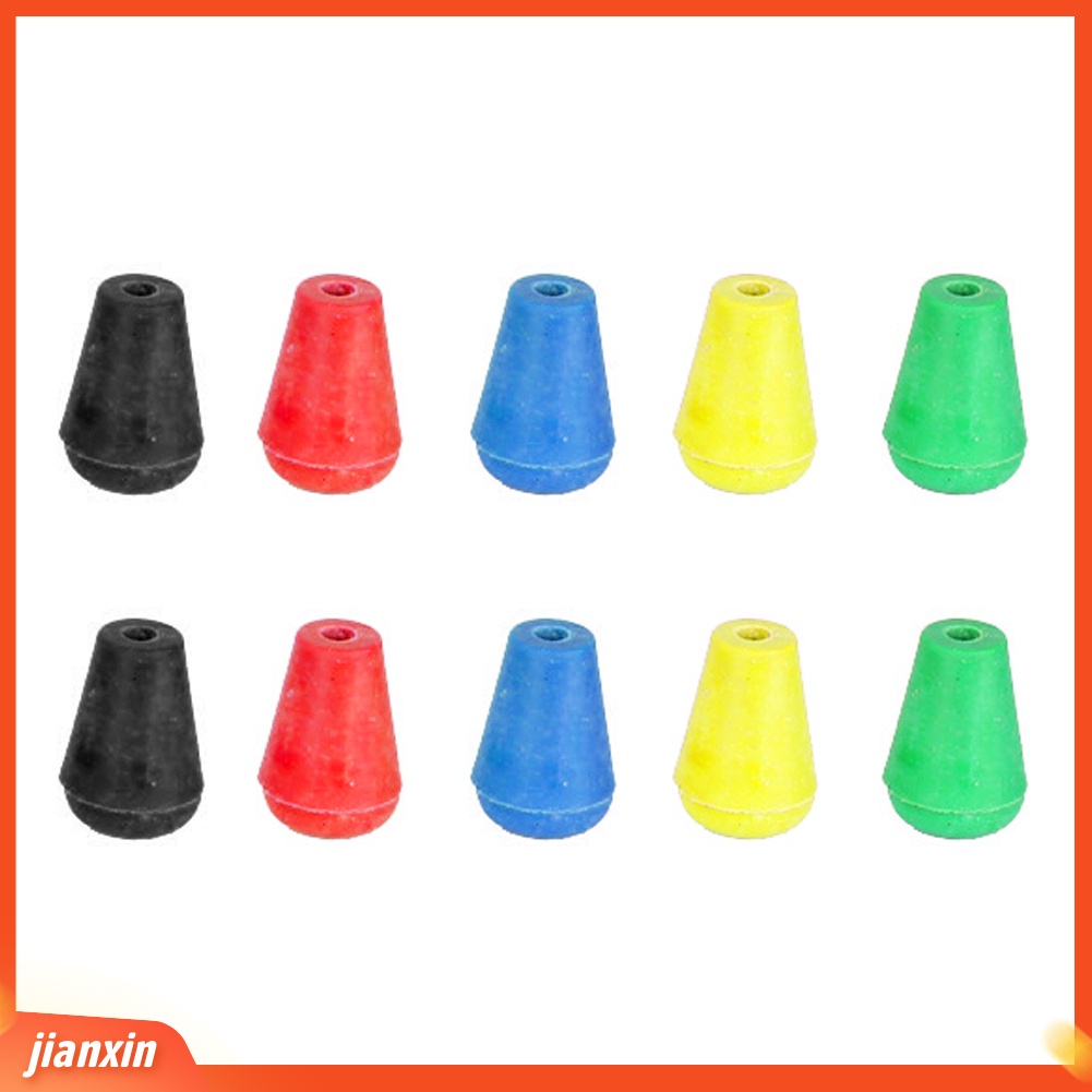 (In Stock) 10 Pcs Karet Oval Kerucut Memancing Space Beans Manik-Manik Mengambang Aksesoris Ikan