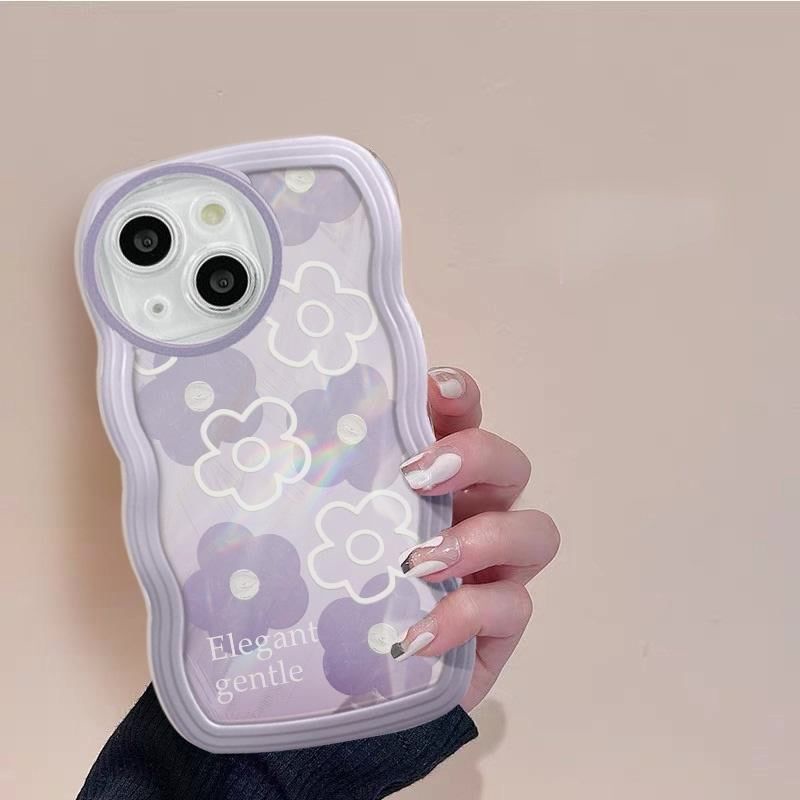 Elegant Gentle Flower Big Wavy Case for Oppo A71,A744G,OPPOA954G,F19,F19S,RENO6LITE,A76,A36,A96,A83,