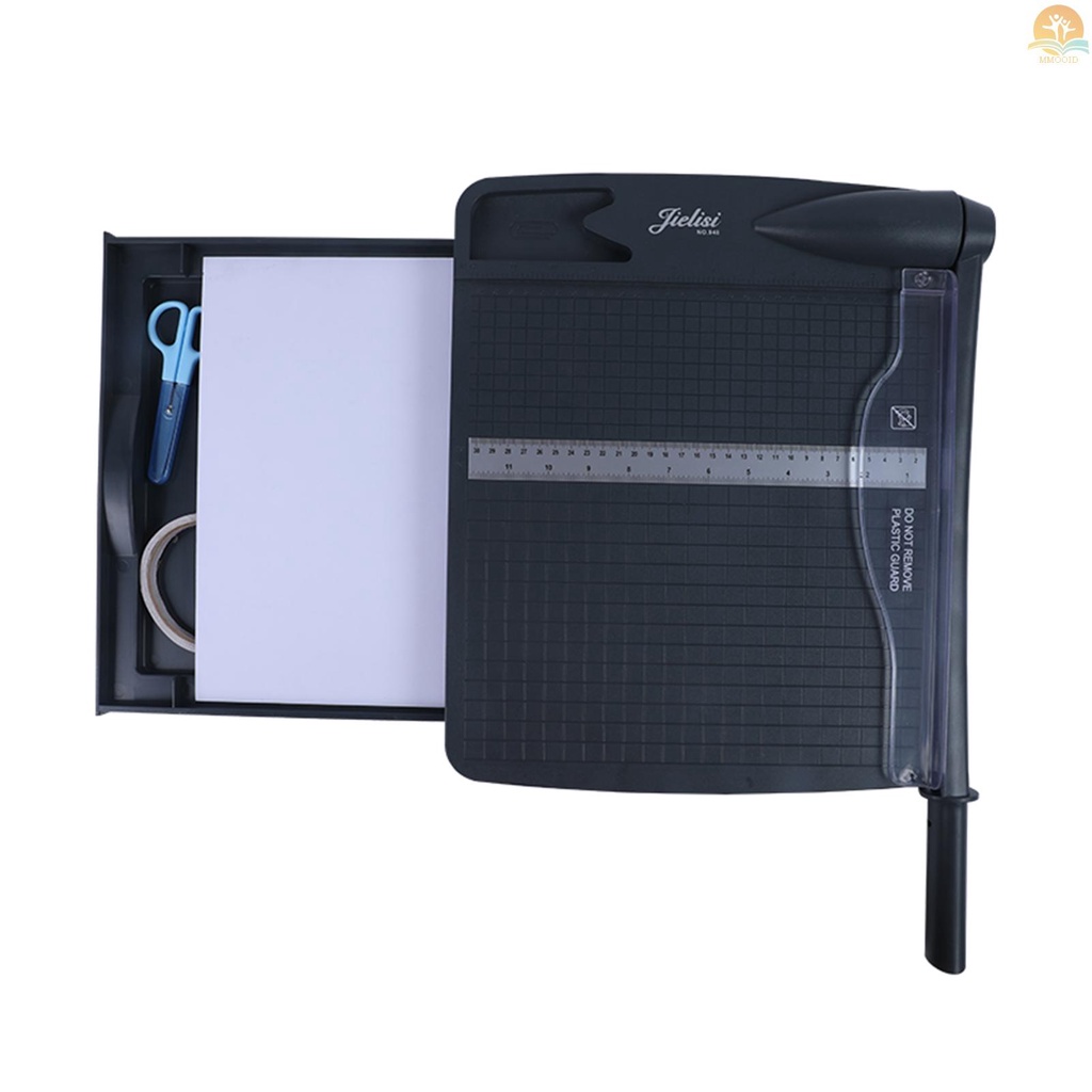 In Stock948Penyimpanan Aman Pemotong Kertas Centimeter Dan Inci Penggunaan Ganda Pemangkas Kertas Laci Penyimpanan 12 '''' Panjang Potong Kapasitas 16lembar Untuk Rumah Kantor