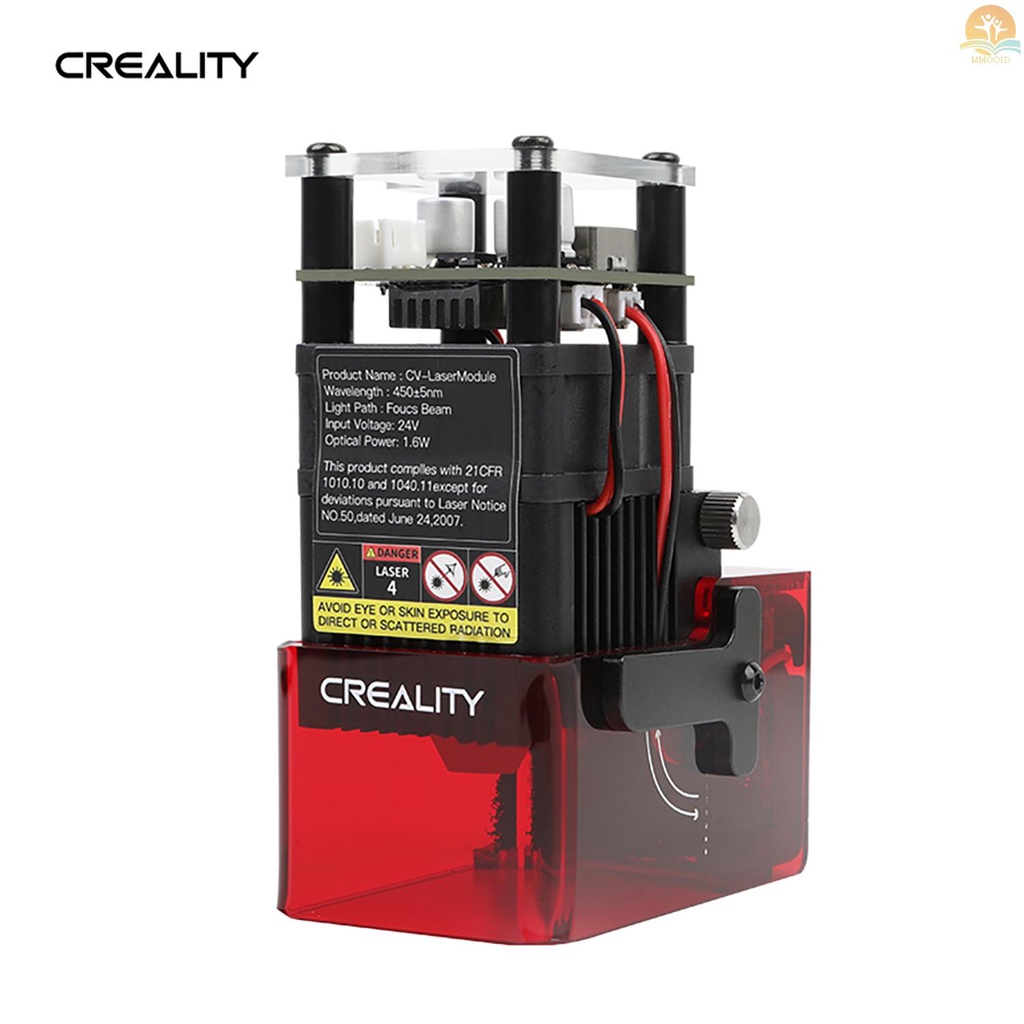 In Stock Creality Ender-3 S1 CV-Modul Laser 24V 1.6W Kepala Laser Kompatibel Dengan Ender-3 S1 PRO/Ender-3 S1 Plus CV-01 PRO CNC Mesin Ukir Laser Fokus Yang Tepat Laser Spot Jeot