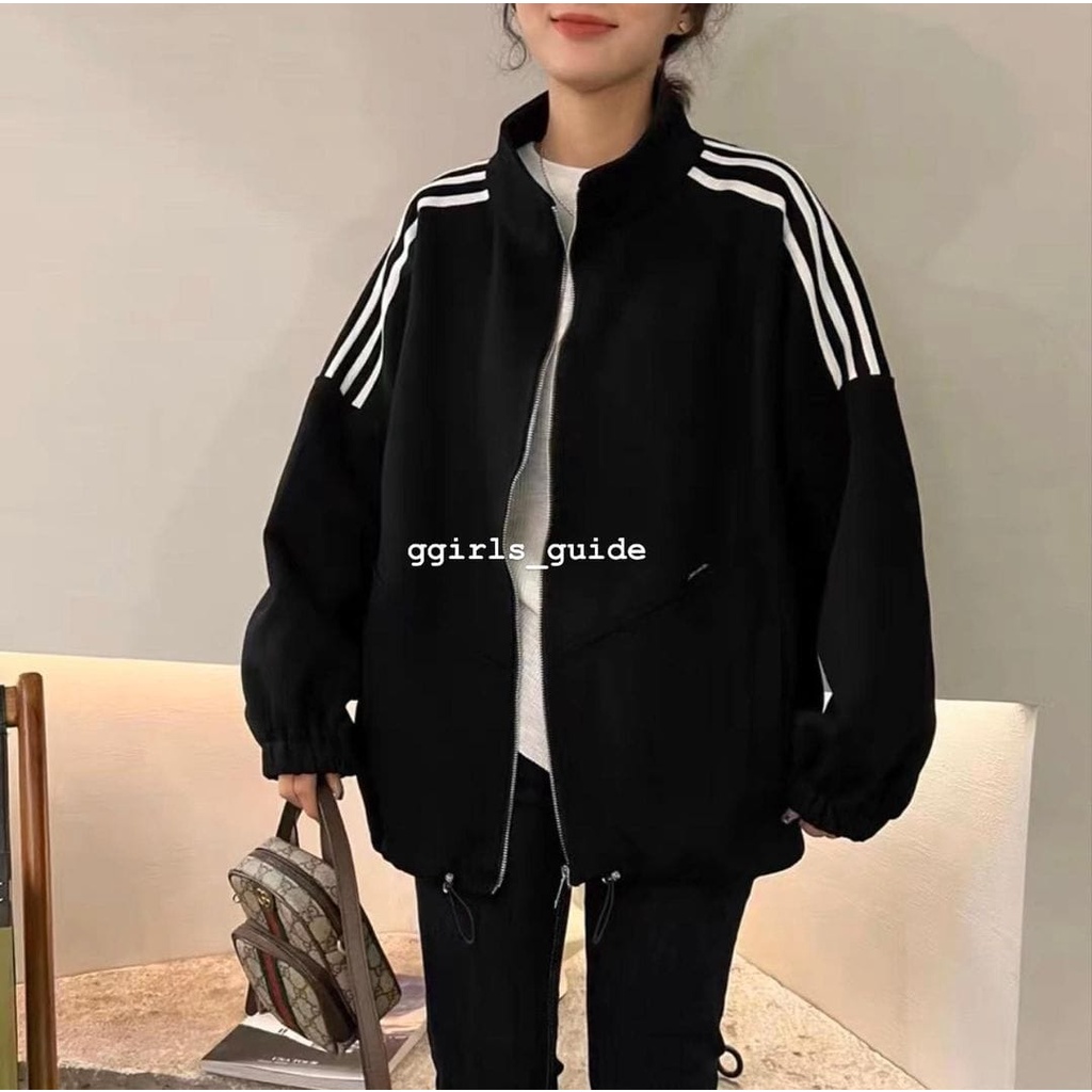 GUIDE JAKET ZIPER WANITA KOREAN STYLE - JAKET WANITA OVERSIZE