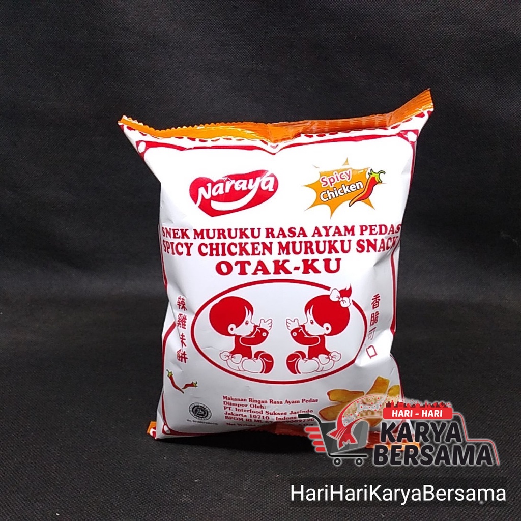 

MAKANAN RINGAN NARAYA SPICY CHICKEN MURUKU SNACK OTAK-KU OTAKKU 60GR
