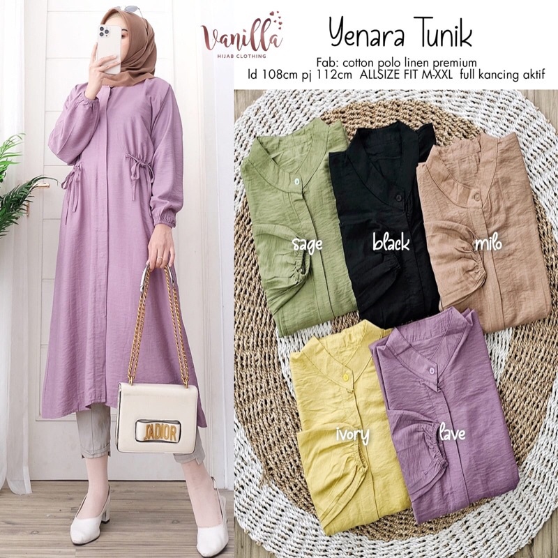 YENARA TUNIK ori VANILLA