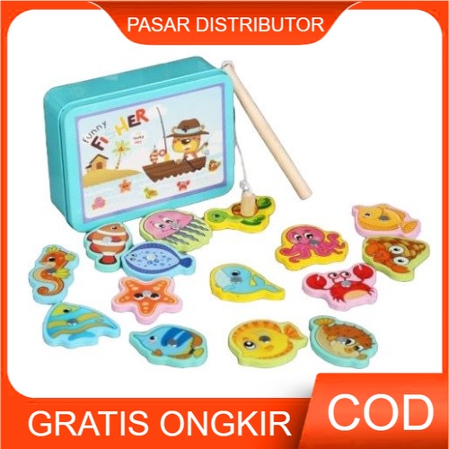 Mainan Edukasi Anak FUNNY FISHER GAME Mainan Pancing Ikan Magnet Anak