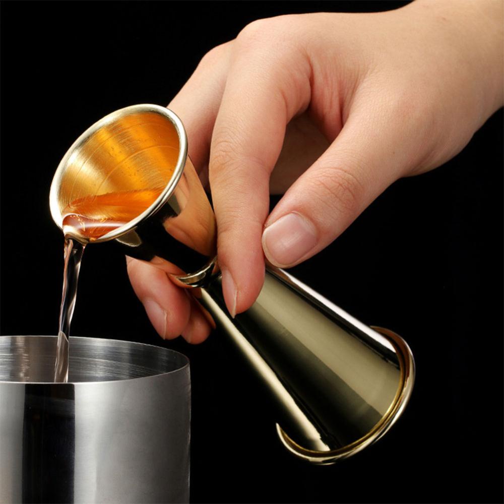 C5goon 30 /60ml Double Spirit Jigger Stainless Steel Measure Cup Cocktail Minuman Wine Shaker Pesta Bar Club Aksesoris Bartender Tools M5N9