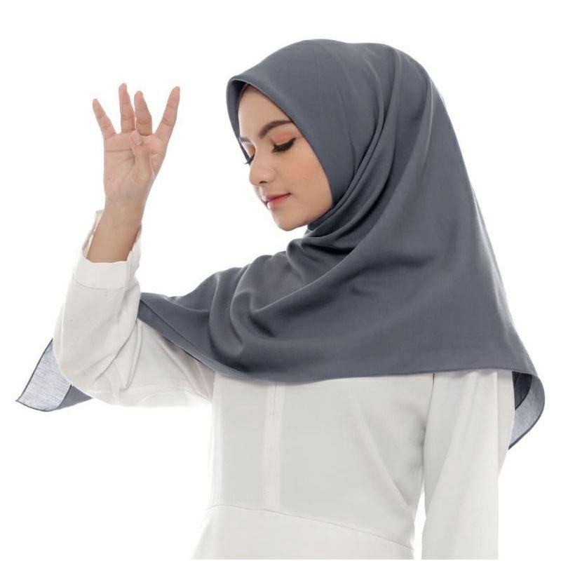 COD hijab paris/kerudung hijab segi empat bahan katun paris polos premium warna hijau muda mint / ji