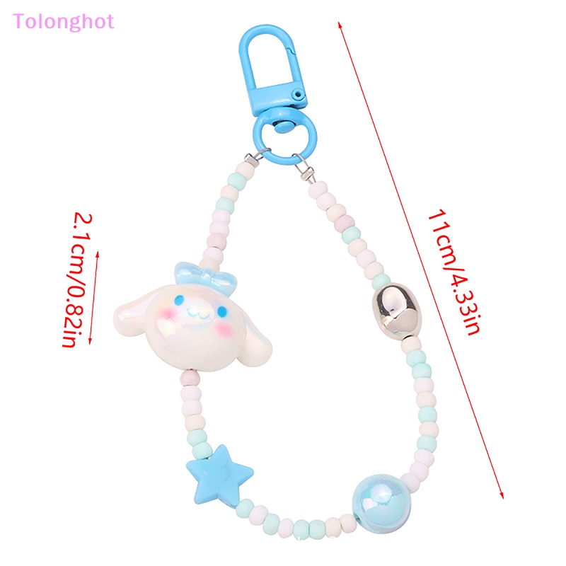 Tolonghot&gt; Boneka Lucu Gantungan Kunci Warna-Warni Manik-Manik Lanyard Gantungan Kunci Untuk Wanita Keyring Mobil Gantungan Kunci Tas Ransel Dekorasi Case Pendent well