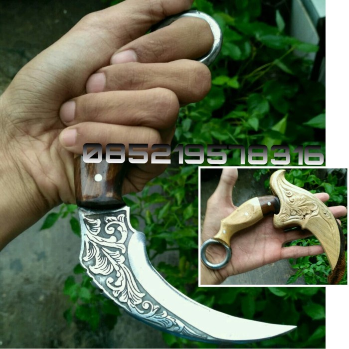 PROMO/ Kerambit Ukir Batik Full