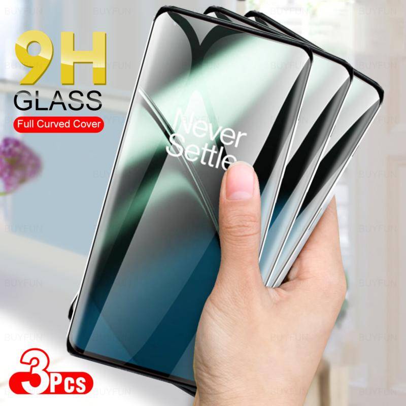 3pcs Kaca Lengkung Untuk OnePlus 11R 11 10 9 8 7 7t Ace 2 Pro 5G McLaren UW Film Tempered Pelindung