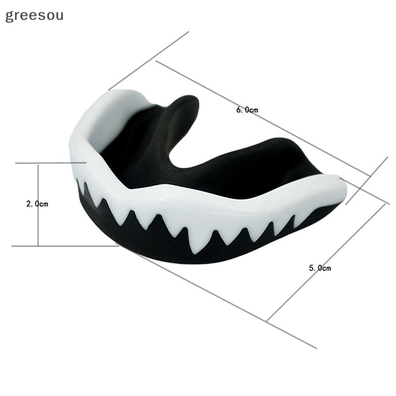 Greesou Professional Mouth Guard Muay Safety Soft EVA Pelindung Mulut Pelindung Gigi Sport ID