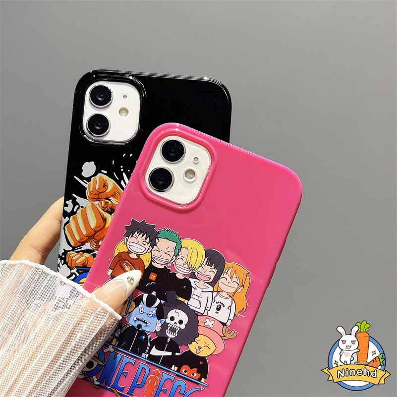 IPHONE Kartun Raja Bajak Laut Lembut Silikon Casing Casing Ponsel Kompatibel Untuk Iphone14 13 12 11 Pro Max X Xr Xs Max 8 7 6 6s Plus SE 2020 Pelindung Lensa Shockproof Halus Lembut TPU Penutup Belakang