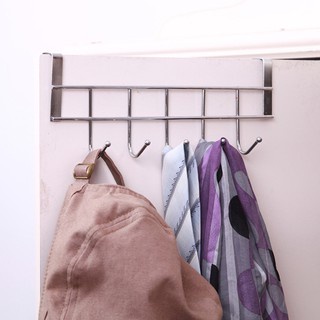 Gantungan Pintu 5 Kait Hanger Stainless Baju Alat Dapur Door Hook Serbaguna