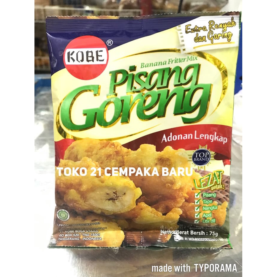 

Kobe Tepung Pisang Goreng | Serbaguna Renyah Garing Tape Nangka Apel