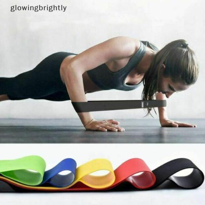 [glowingbrightly] Resistance Band Loop Workout Elastic Band Fitness Training Karet Gym Yoga TFX