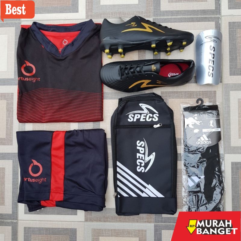 Sepatu bola terkeren- [COD] SEPATU SEPAK BOLA DEWASA SPECS HITAM EMAS 999 KUALITAS PREMIUM TERJANGKA