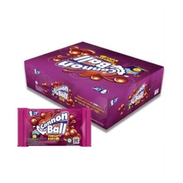 

Canon Ball Cannon Ball Coklat Kunyah Coklat Bola Cokelat Bola 1 pak isi 24 pcs