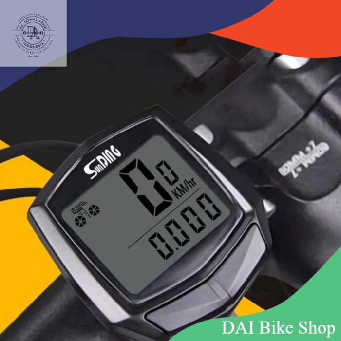 speedometer sepeda digital lcd waterproof anti air mtb odometer