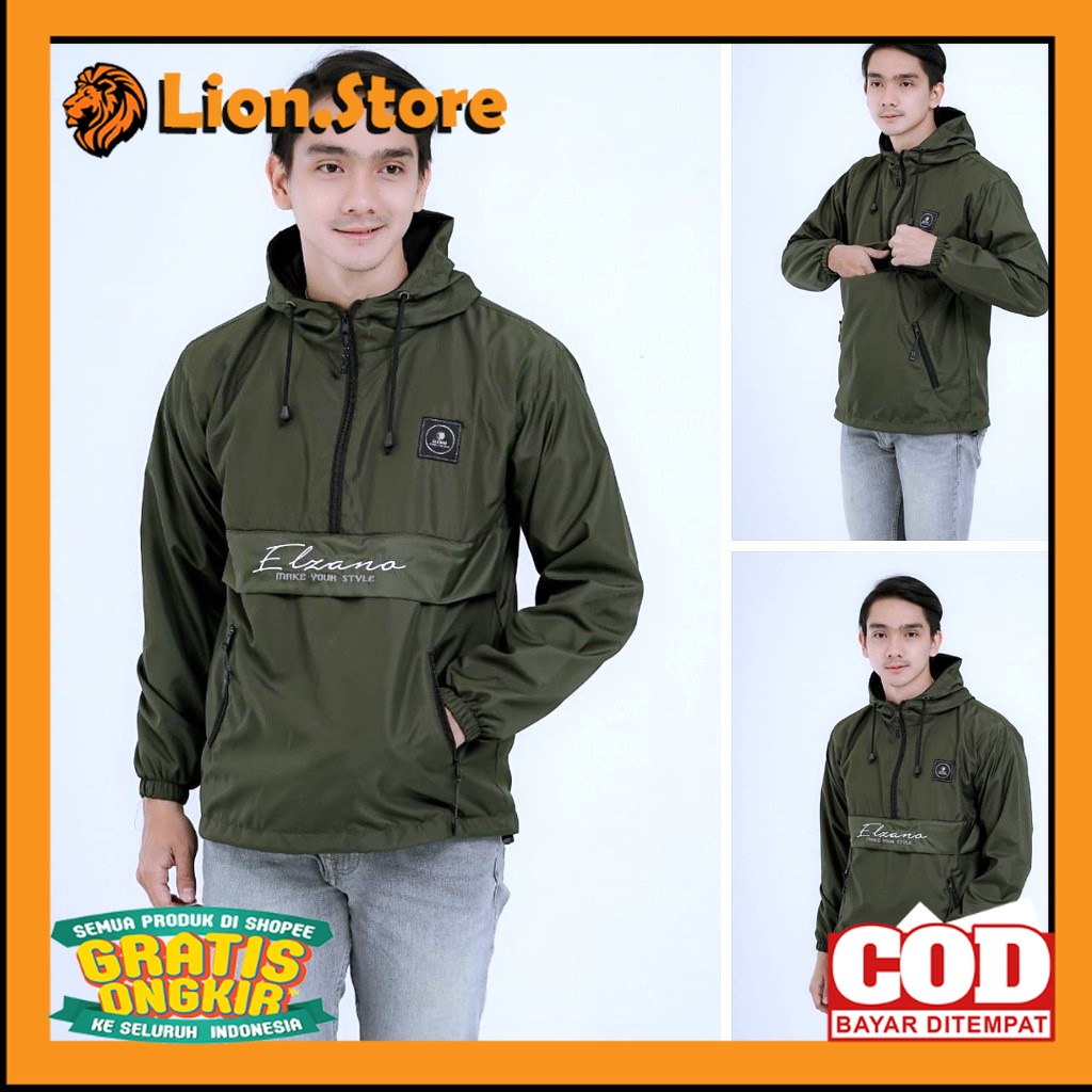 PARASUT JAKET OUTFIT KEREN TRENDY /Jaket pria IKC 002 distro cbr six Bandung hoodie dua sisi bolak b