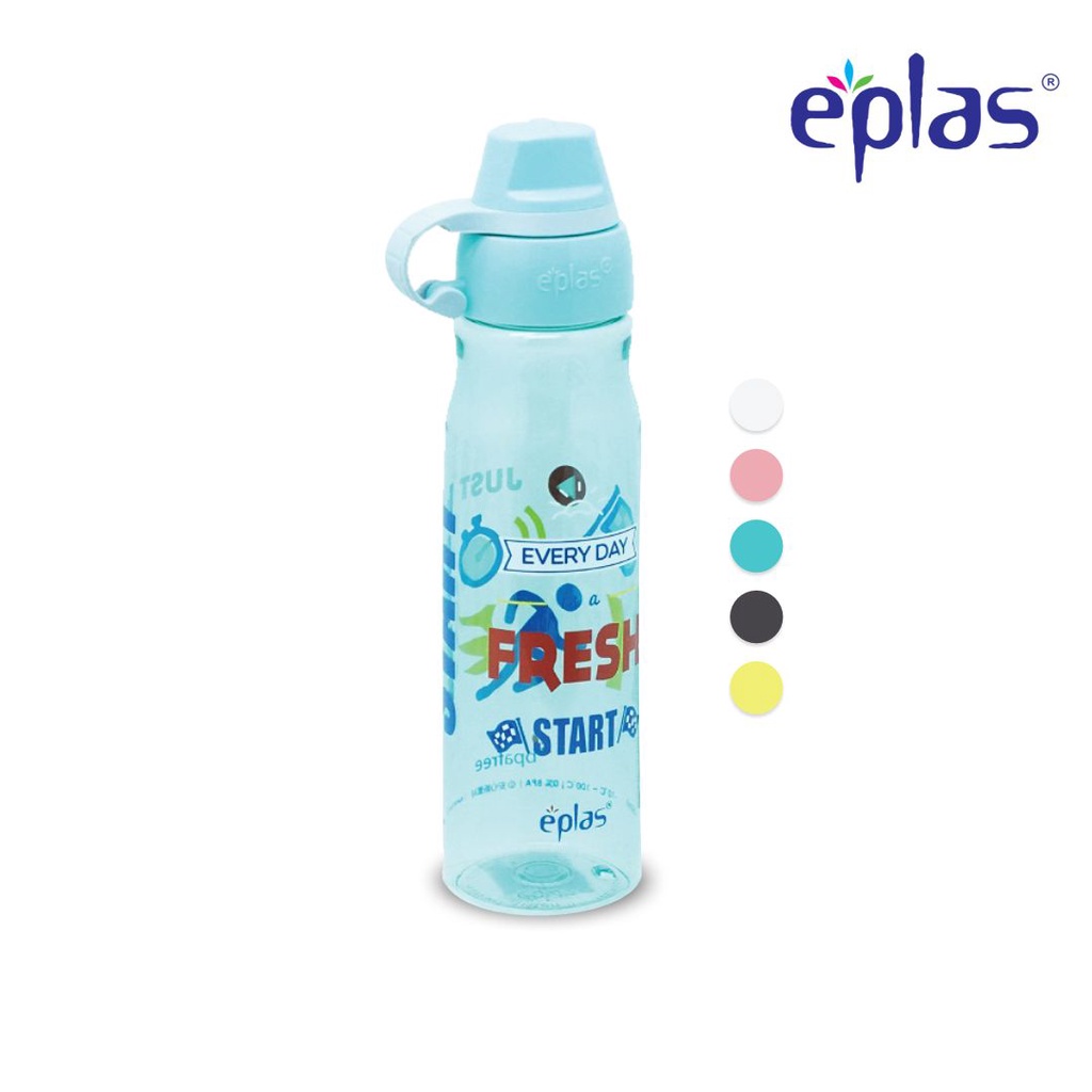 EPLAS Water Bottle, Silicone Handle (650ml), Water Tumbler, Botol Air, BPA Free, Tritan EGA-650