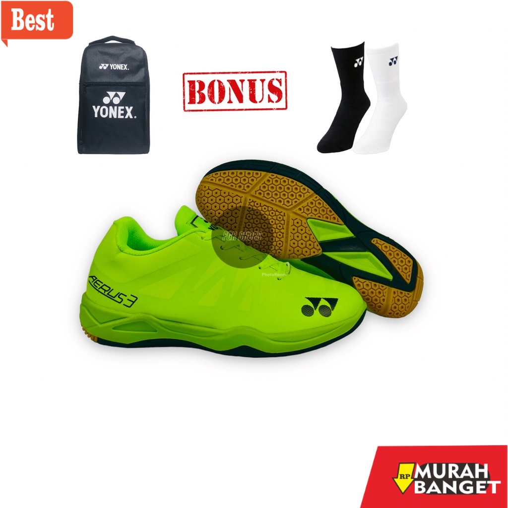 Sepatu bulu tangkis terbaru- Sepatu Bulutangkis Y0nex Aerus 3 Pria Karet Anti Slip/Sepatu Batminton 