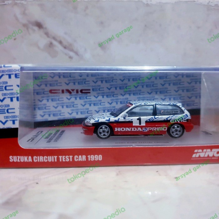 TERBARU Inno64 Honda Civic Ef9 GR N #1 Suzuka circuit test car 1990