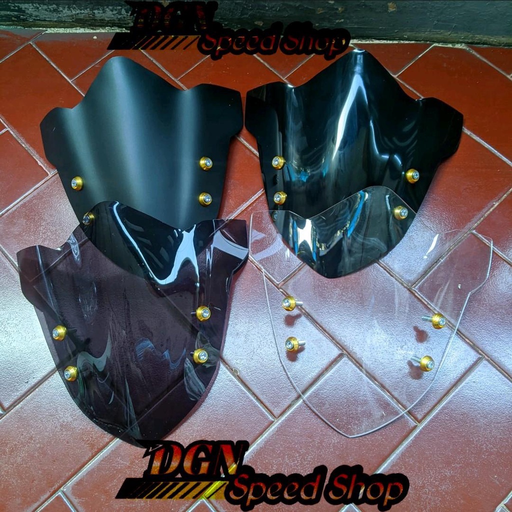 VISOR/WINDSHIELD YAMAHA VIXION NEW NVL,VIXION OLD,CB 150R NEW/OLD, YAMAHA BYSON KARBU,NINJA R FREE B