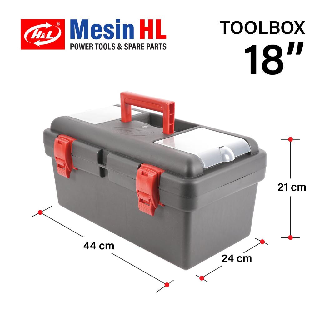 TOOL BOX 18 INCH KOTAK ALAT PERKAKAS HNL