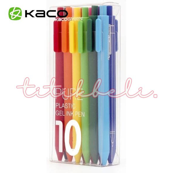 

KACO PURE Candy Gel Pen Pena Pulpen Bolpoin 0.5mm 10 PCS -TitikBeli